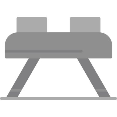 Düz dizaynlı bank ikonu