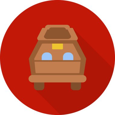 Araba ikonu. vektör illüstrasyonu