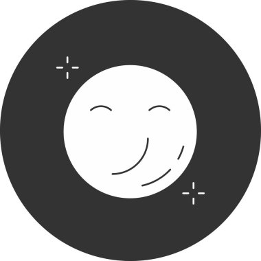 Gülümse ikon vektör illüstrasyonu