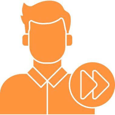 Mikrofon simgesi olan adam, vektör