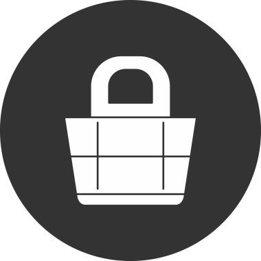 Alışveriş Torbası Simgesi Moda Biçimli İzole Arkaplan