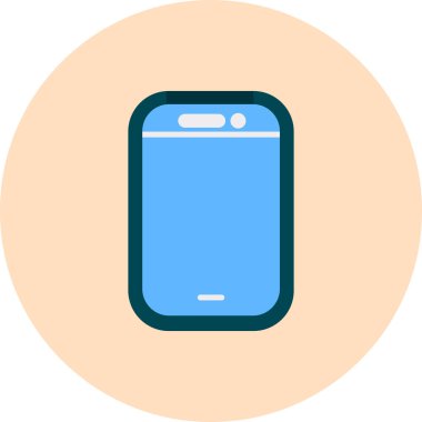 Cep telefonu. Web simgesi basit illüstrasyon