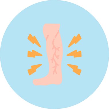 Ayak bileği ağrılı bir insan ayağı tasviri