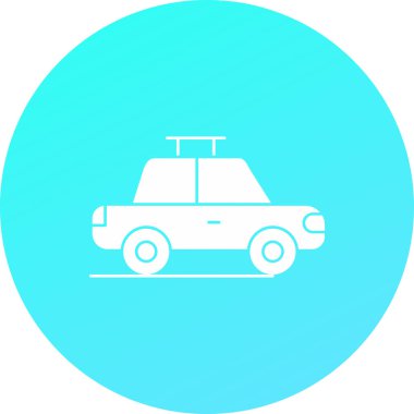 araba simgesi, vektör illüstrasyonu