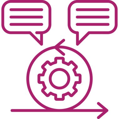 Dişliler. Web simgesi vektör illüstrasyonu