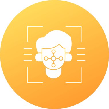 Beyaz arka planda izole edilmiş göz ikonu olan çizgi insan kafası. Renkli taslak konsepti. vektör illüstrasyonu