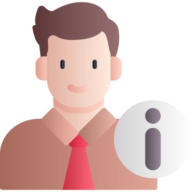 Bir bardak şarap vektör çizimi tasarlayan bir iş adamı.