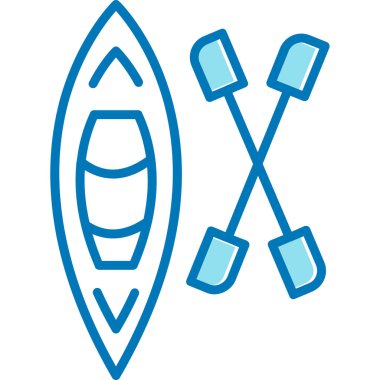 Kamp yapmak. Web simgesi basit illüstrasyon