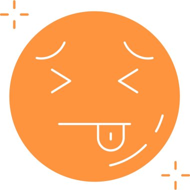 Gülümseme simgesi, vektör illüstrasyonu