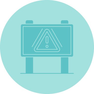 eşsiz uyarı vektör çizgisi simgesi