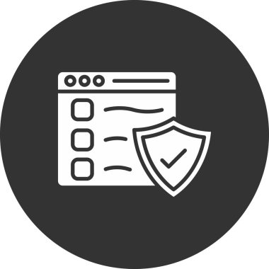 İşaretleme simgesi vektör illüstrasyonunu kontrol et