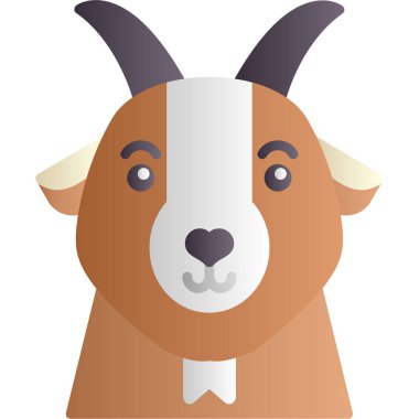 Düz şekilli hayvan çiftliği simgesi