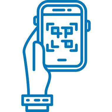 Cep telefonu simgesi, vektör illüstrasyonu