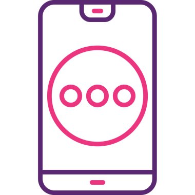 Akıllı telefon simgesinin vektör illüstrasyonu