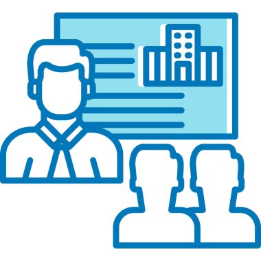 İş adamları. Basit resimleme