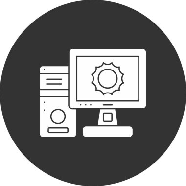 bilgisayar simgesi, vektör illüstrasyonu