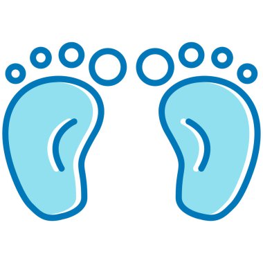 ayak ikonu vektör illüstrasyonu