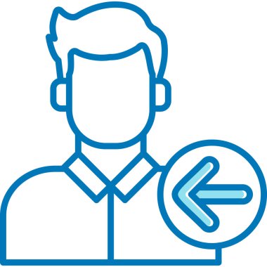 man simgesi vektör illüstrasyonu