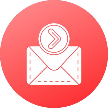 E-posta. Web simgesi basit illüstrasyon