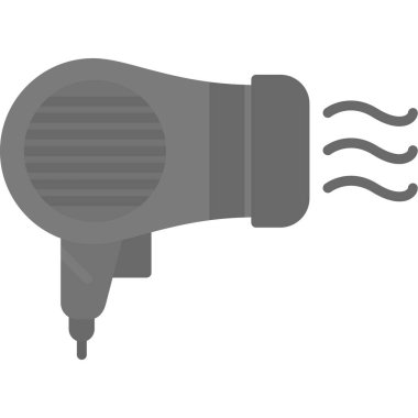 Saç kurutma makinesi simgesi, basit tasarım