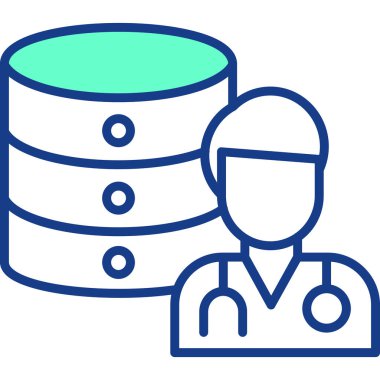 veritabanı simgesi, vektör resimleme