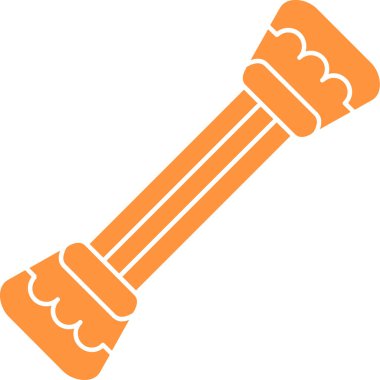 Cadılar bayramı şeker çubuğu simgesi ana hatlarıyla