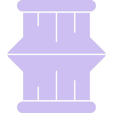 Bina. Web simgesi basit illüstrasyon