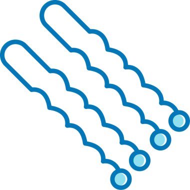 Saç kurutma makinesi. Web simgesi basit illüstrasyon