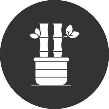 Vazo simgesinde güzel bir çiçek