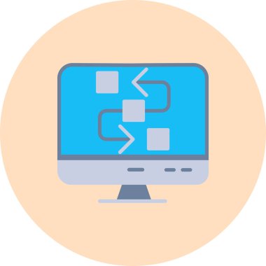 bilgisayar simgesi vektör illüstrasyonu