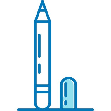 Kalem. Web simgesi basit illüstrasyon