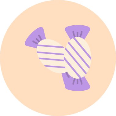 Şeker. Web simgesi basit tasarım