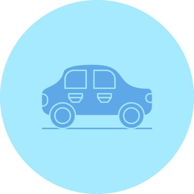 - Araba. Web simgesi basit illüstrasyon