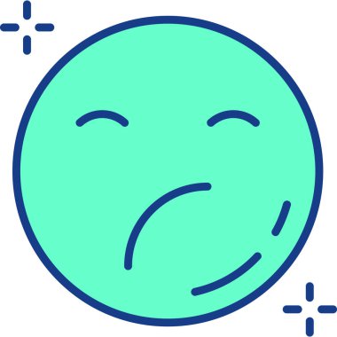 Düşünen ağ simgesi, vektör illüstrasyonu