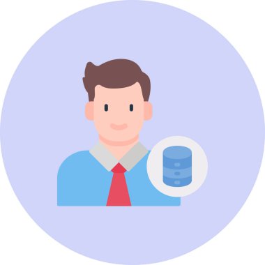 Akıllı telefon vektör çizimi kullanan adam