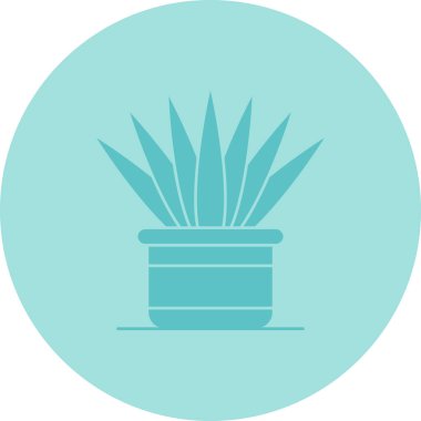 Bitki. Web simgesi basit illüstrasyon