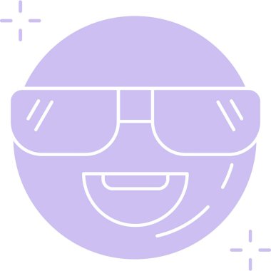 Gözlük ikonu. vektör illüstrasyonu