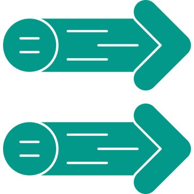 ok simgesi set işareti tasarımı