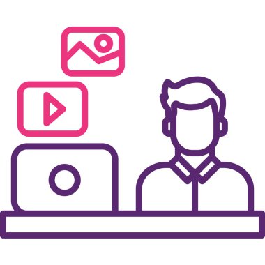 Online video oynatıcı. Basit resimleme