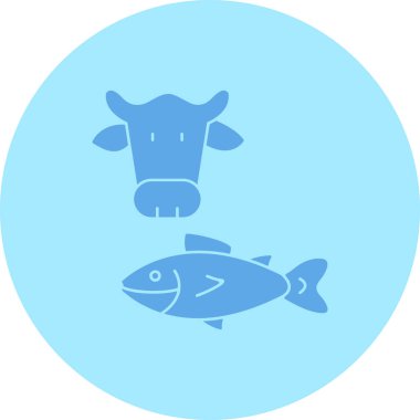 Hayvan çiftliği simgesi - taslak biçimi