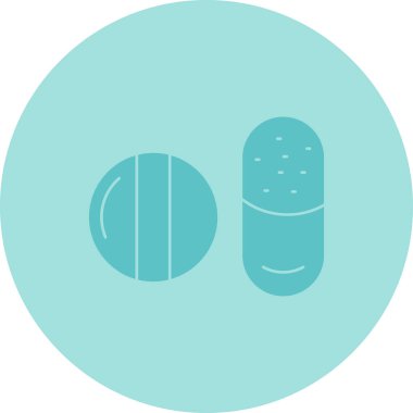 Haplar. İnternet simgesi hapların basit illüstrasyonuName