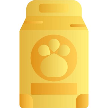 Evcil hayvan yemek şişesi simgesi, basit stil