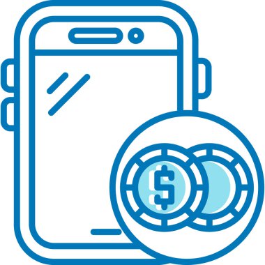 vektör cep telefon simgesi