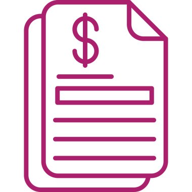 İş ve finans simgesinin vektör illüstrasyonu