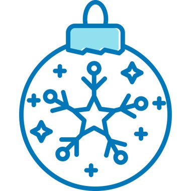 Yılbaşı ağacı simgesinin vektör illüstrasyonu