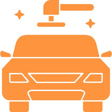 araba yıkama ikonu vektör illüstrasyonu