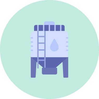 Su. Web simgesi basit illüstrasyon