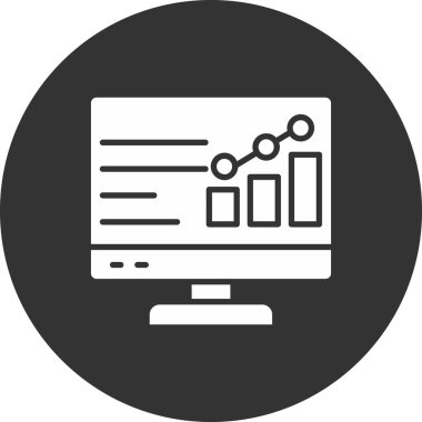 analitik grafik vektör simgesi