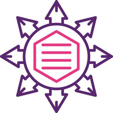 Bir yıldızın vektör illüstrasyonu