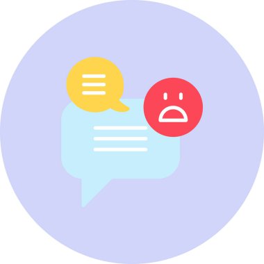 Konuş. Web simgesi basit illüstrasyon